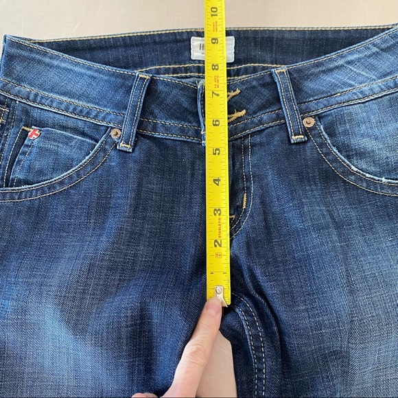 HUDSON Jeans Signature Bootcut Flap Pockets Jeans Size 26 Perfect Denim Long - Picture 10 of 13